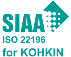 SIAA ISO22169 for KOHKIN