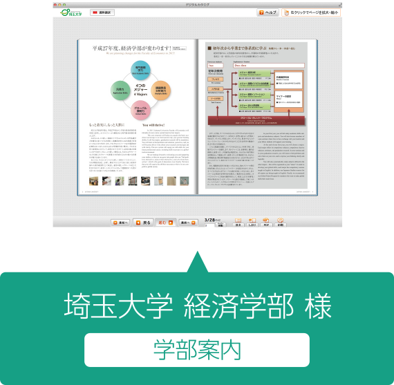 埼玉大学経済学部様　学部案内